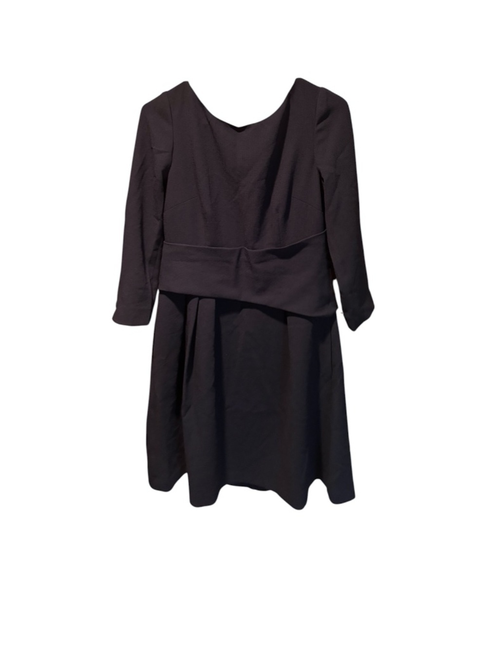 Harper Rose 3/4 Sleeve Pleated Waist Dress in Navy Size 8 NWT FLAWED